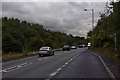 The A574 heading away from the M62 Junction