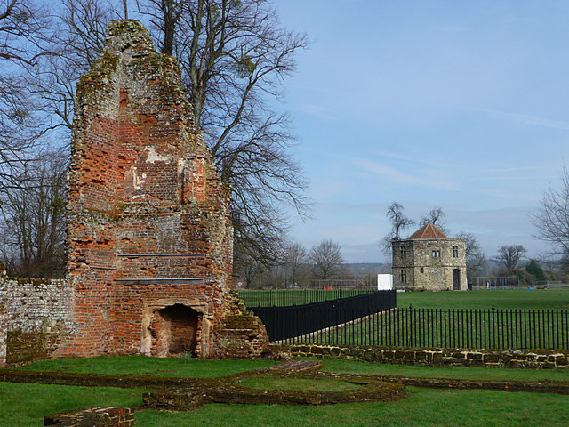 Ruins of Cowdray Castle Midhurst