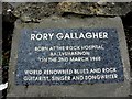 G8761 : Rory Gallagher plaque, Ballyshannon by Kenneth  Allen