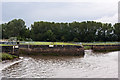 The Sankey Valley Canal meets the River Mersey