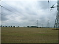 SE8518 : Farmland between pylons by JThomas