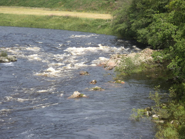 Left river bank above Bridge of Potarch