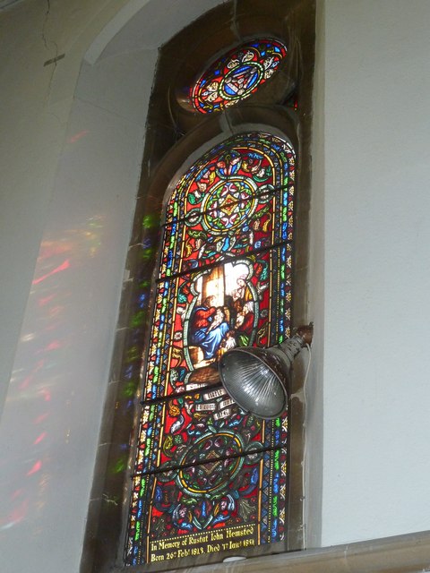 Whitchurch-All Hallows: stained glass window (4)