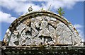 A gravestone detail at Roberton