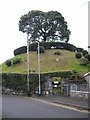 SH9236 : The Castle Mound, Bala by John Lord