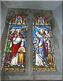 SU3642 : St Peter, Goodworth Clatford: stained glass window (6) by Basher Eyre