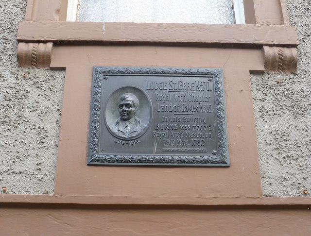 Robert Burns plaque, Church Street © kim traynor cc-by-sa/2.0 ...