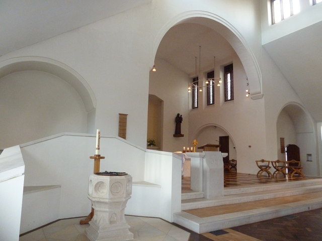 Inside the Friary Church of St Francis and St Anthony, Crawley (a)