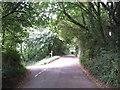 Lane junction near Milton Hill