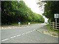 The A550 Welsh Road at the junction with Shotwick Lane