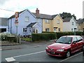 Painted houses, Neuadd Terrace, Bronllys