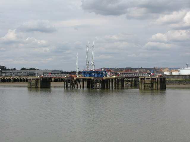 Jetty at Purfleet from the MV Balmoral