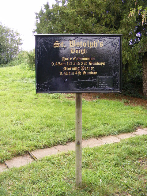 St.Botolph's Church, Burgh sign