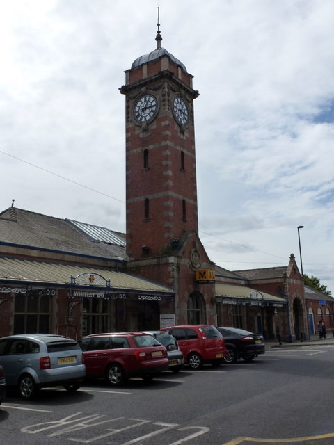 Whitley Bay: the railway station