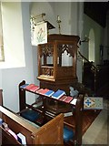 SU6345 : St Martin, Ellisfield: pulpit by Basher Eyre