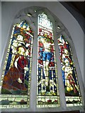 SU6345 : St Martin, Ellisfield: stained glass window (5) by Basher Eyre
