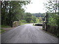 Level crossing gates on dismantled railway, Dryslwyn Fawr