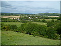 Fulking viewed from a footpath on the escarpment