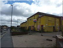 SK3436 : Yellow industrial premises to let by Peter Barr