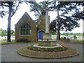 Chapel and war memorial, New Brentford Cemetery