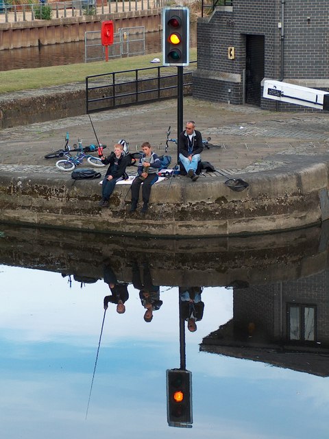 Fishing at Fearn's Island in the River... © Neil Theasby :: Geograph Britain and Ireland