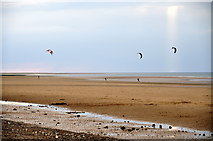 TF7645 : Kite Landboarding, Brancaster beach by Julian Dowse