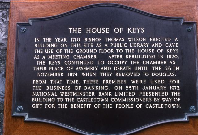 The House of Keys (plaque)