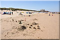 TF7745 : Sand castles on Brancaster beach by Julian Dowse