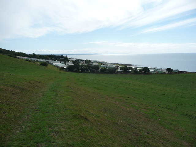 Morfa Bychan caravan park from the north