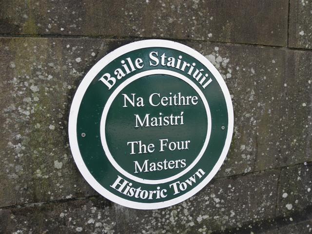 Plaque, The Four Masters, Donegal Town