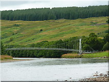NC4401 : Footbridge across the River Oykel by sylvia duckworth
