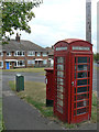 K6 kiosk and Collyer Road, Calverton postbox ref. NG14 105 