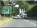 A49 approaching the B4365 junction