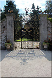 O2116 : Delicate Iron Gate, Powerscourt, County Wicklow, Ireland by Christine Matthews