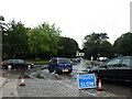 Talbot Woods: flooding on Talbot Avenue Roundabout