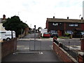 Footpath crosses Stansted Crescent