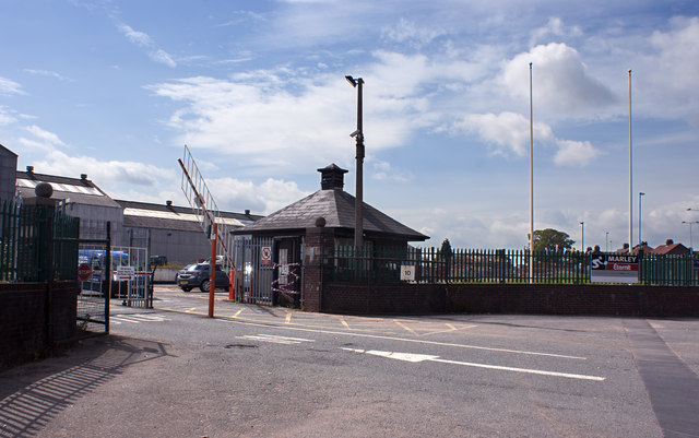 The entrance to the Eternit Works in Derby Road