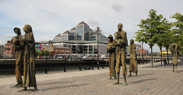 The Famine Memorial, Custom House Quay, Dublin, Ireland