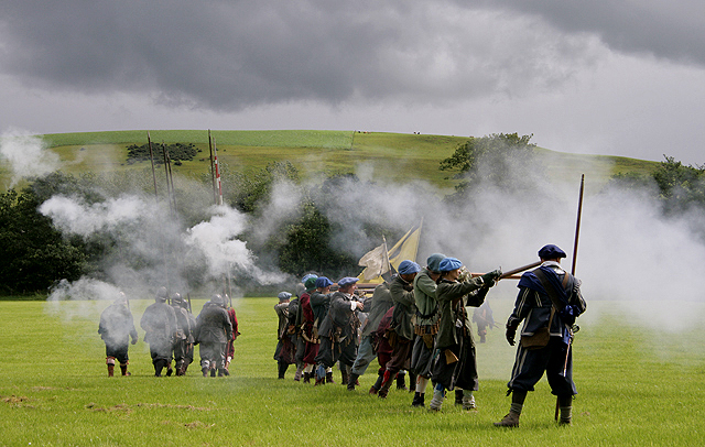 The Battle of Philiphaugh re-enactment,... © Walter Baxter cc-by-sa/2.0 ...