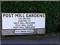 Post Mill Gardens, Grundisburgh name sign