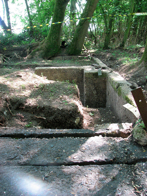 Excavation site in Whin Close