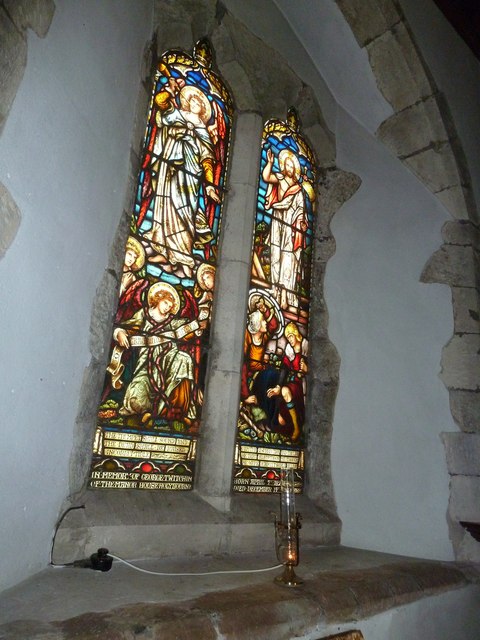 Holy Rood, Holybourne: stained glass window (ii)