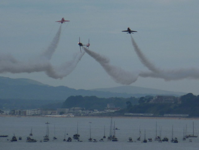 Bournemouth: Red Arrows display on a tragic day