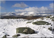 NX4580 : Winter conditions in the North Galloway Hills by Walter Baxter