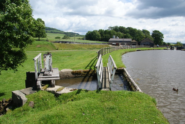 Sluice on the Leeds and Liverpool Canal