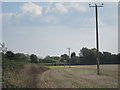 Stubble field by Bowl Road