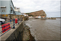 NZ7818 : The Harbour, Staithes by Dave Hitchborne