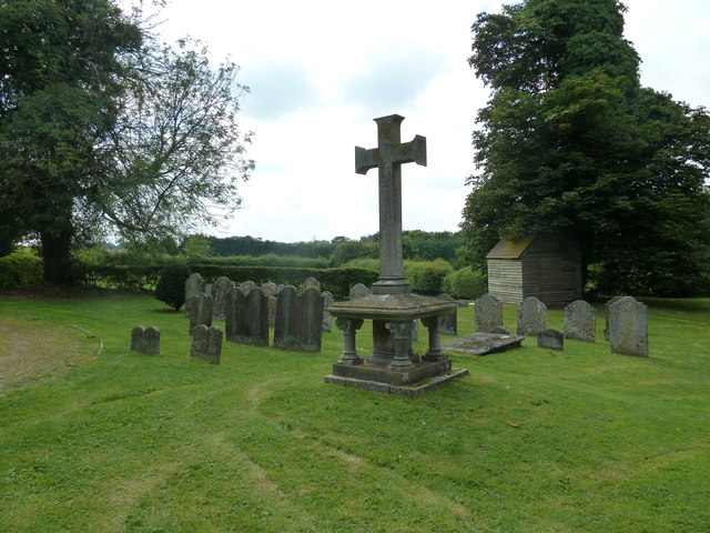 St Andrew, South Warnborough: cross in the churchyard