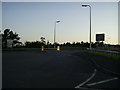 SN5612 : Road bridge between roundabouts, Cross Hands by Martyn Harries
