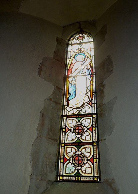 St Andrew, South Warnborough: stained glass window (2)